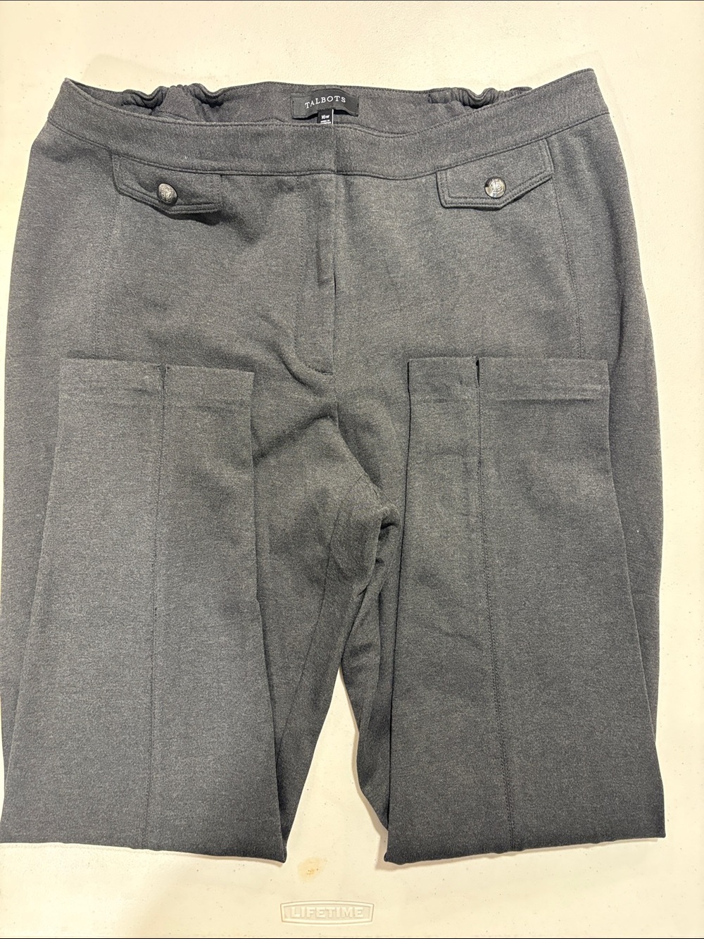 Talbots  Charcoal Ponte Skinny Ankle Pants